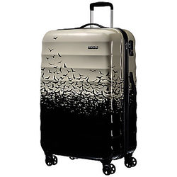 American Tourister Palm Valley 4-Wheel 77cm Large Suitcase, Fly Away Black